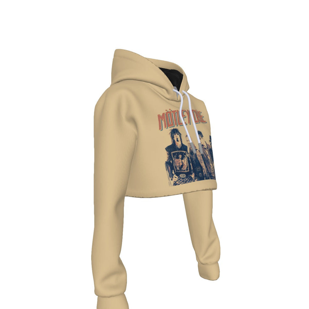 Motley Crue With the Band Women's Cropped Hoodie [] (ONLINE ORDER ONLY)