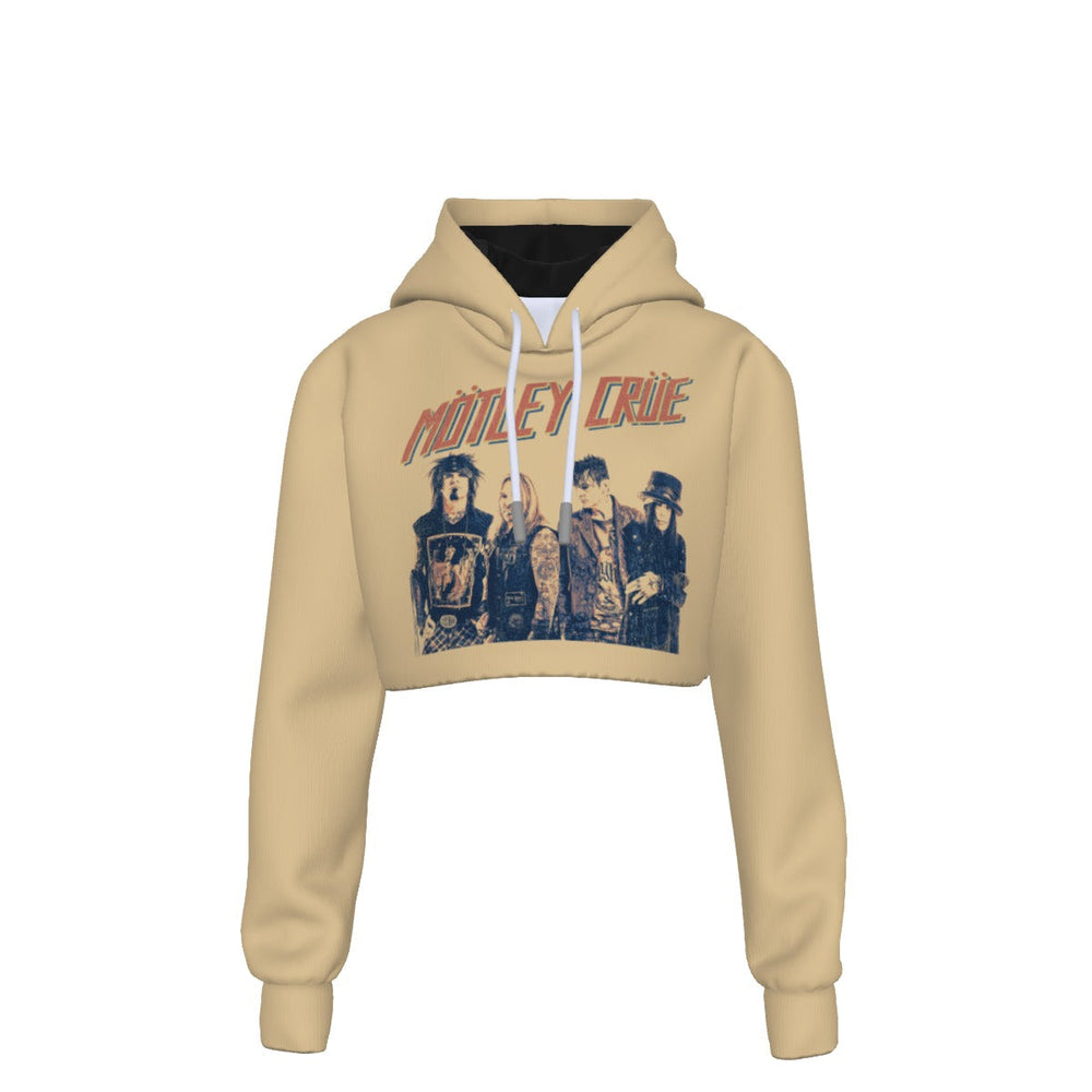 Motley Crue With the Band Women's Cropped Hoodie [] (ONLINE ORDER ONLY)