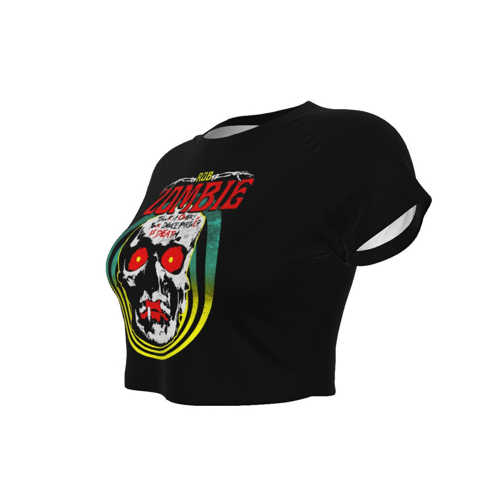 Rob Zombie Clown Skull Women's Crop Top [Apparel] (ONLINE ORDER ONLY)