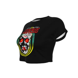 Rob Zombie Clown Skull Women's Crop Top [Apparel] (ONLINE ORDER ONLY)