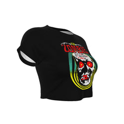Rob Zombie Clown Skull Women's Crop Top [Apparel] (ONLINE ORDER ONLY)