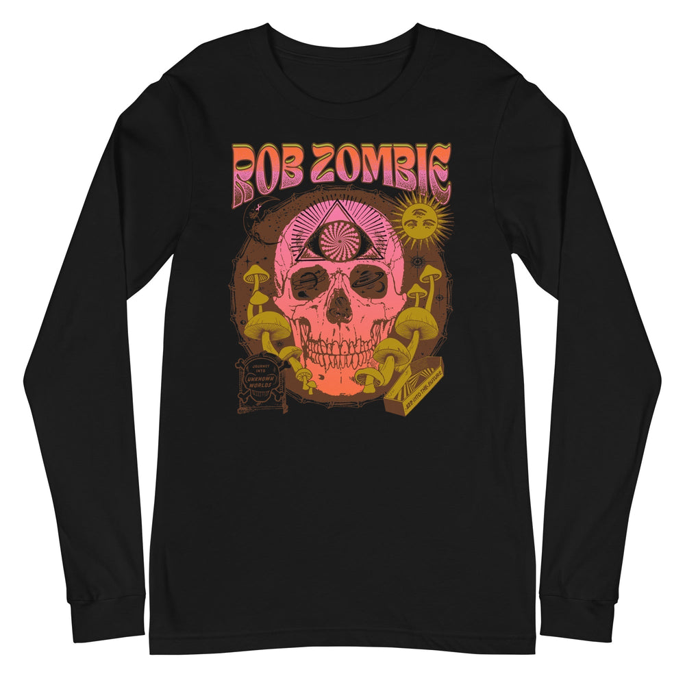 Rob Zombie - Hippie Skull Long Sleeve T-Shirt [Apparel] (ONLINE ORDER ONLY)