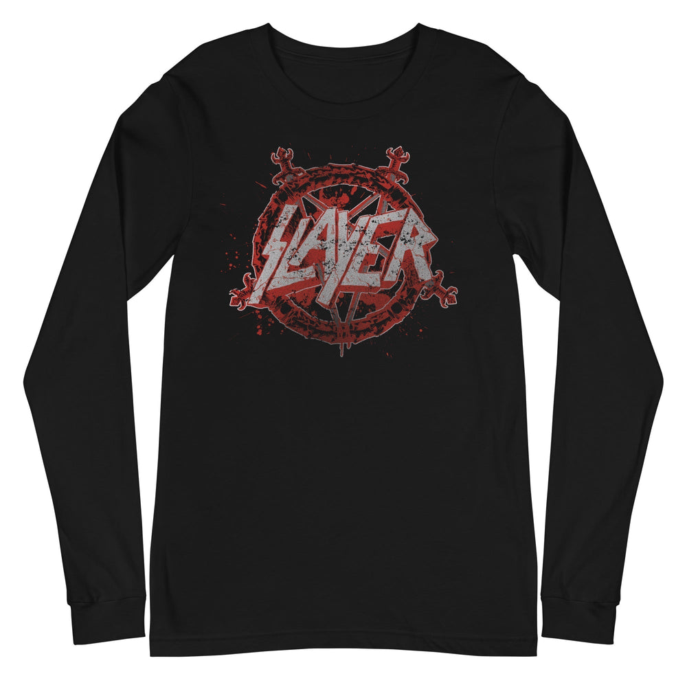 Slayer - Drip Logo Long Sleeve T-Shirt [Apparel] (ONLINE ORDER ONLY)