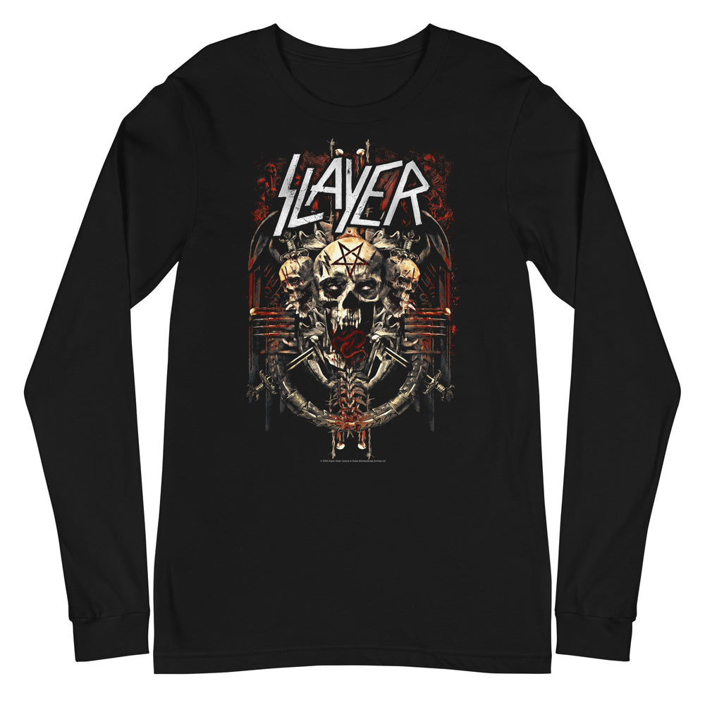 Slayer - Triple Skull Long Sleeve T-Shirt [Apparel] (ONLINE ORDER ONLY)