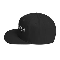 Sleep Token Logo White Embroidered Snap Back Hat [Apparel] (ONLINE ORDER ONLY)