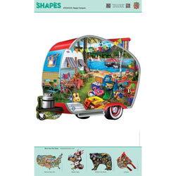 Shapes - Happy Campers 1000 Piece Shaped Jigsaw Puzzle (ONLINE ORDER ONLY)