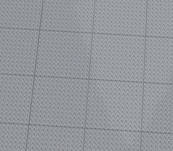 Industrial (Metal) Flooring - Custom Printed 6x6 Tile for LEGO MOCs, B3 Customs (Online Order Only)