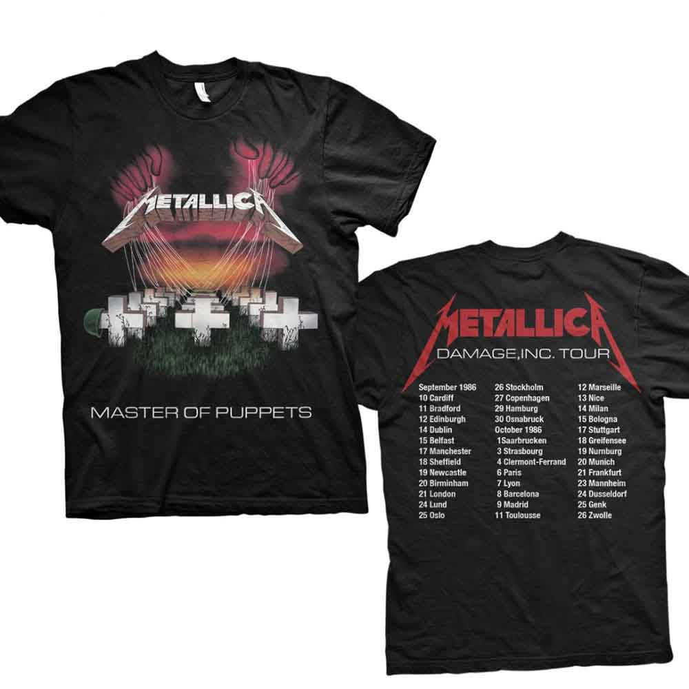 Master of Puppets European Tour '86. [T-Shirt] (ONLINE ORDER ONLY)