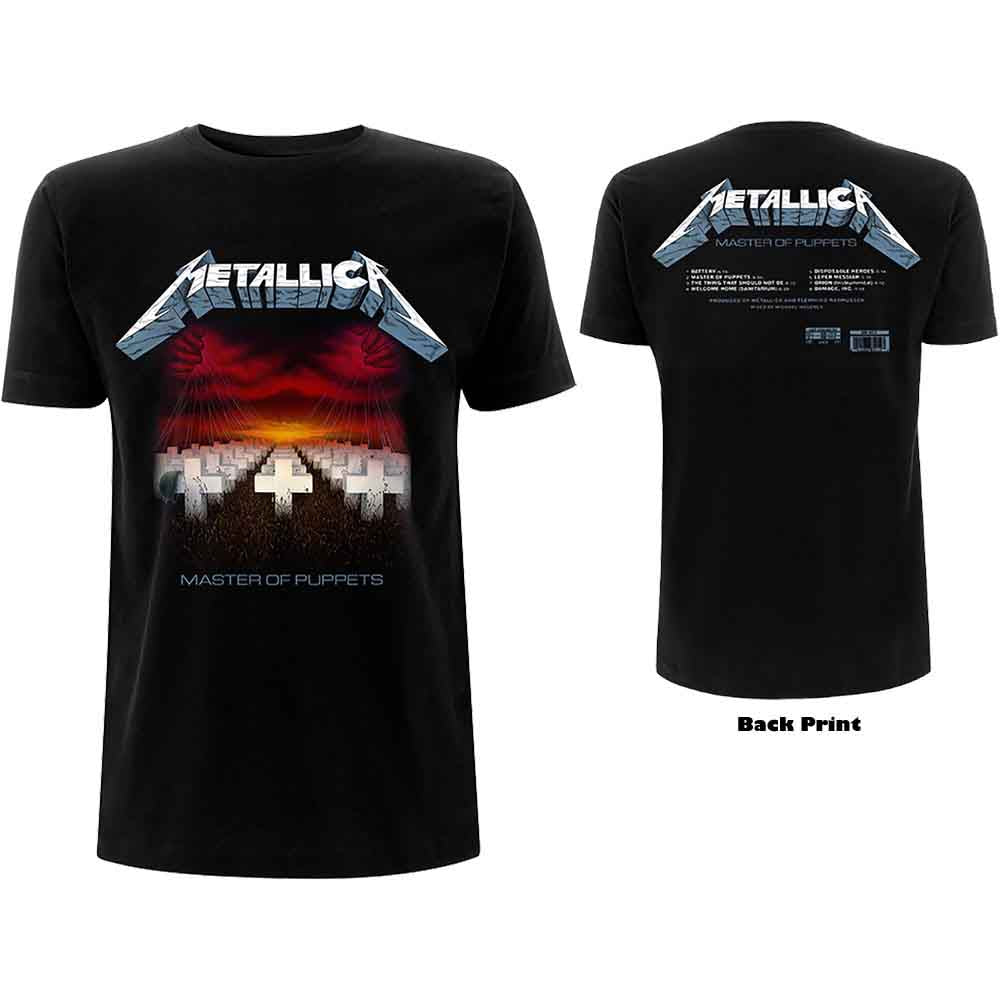 Master of Puppets Tracks [T-Shirt] (ONLINE ORDER ONLY)