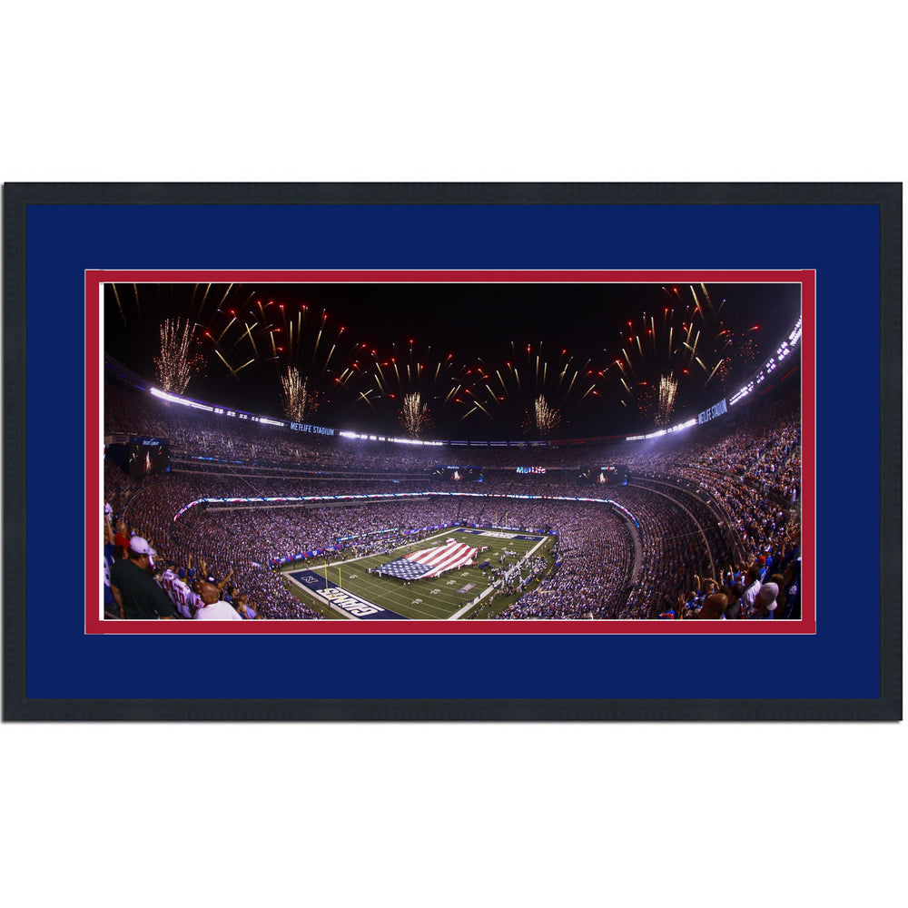 Framed MetLife Stadium New York Giants 16x24 Football Photo Professionally Matted (ONLINE ORDER ONLY)