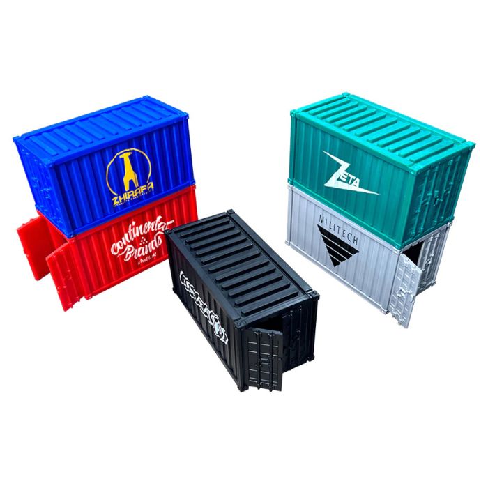 Cyberpunk Red Combat Zone: Terrain: Cargo Containers (5) (ONLINE ORDER ONLY)