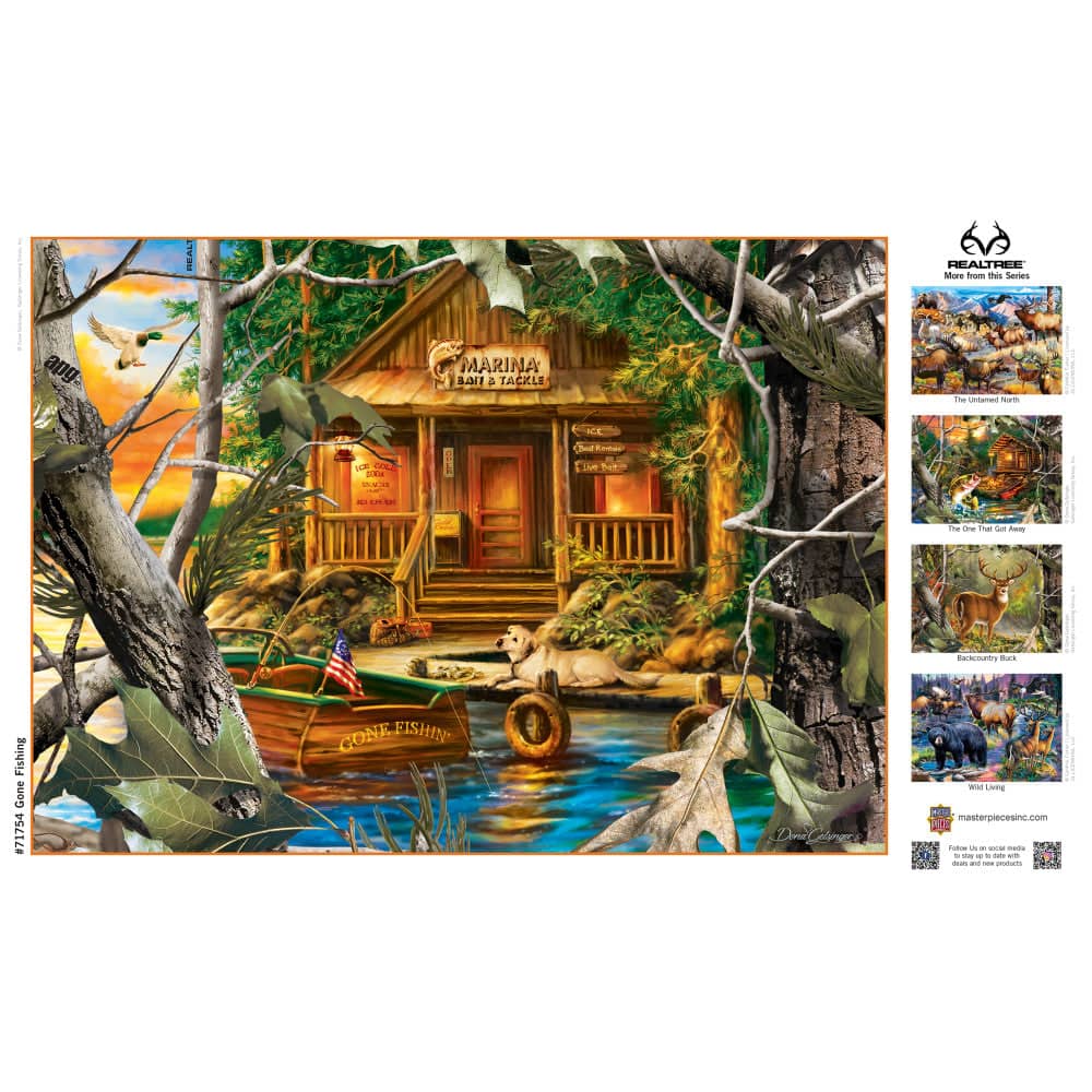 Realtree - Gone Fishing 1000 Piece Jigsaw Puzzle