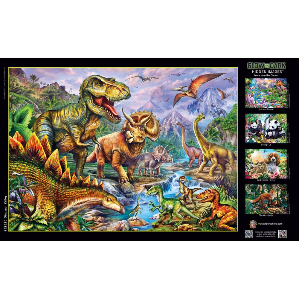 Hidden Images - Dinosaur Valley 500 Piece Jigsaw Puzzle (ONLINE ORDER ONLY)
