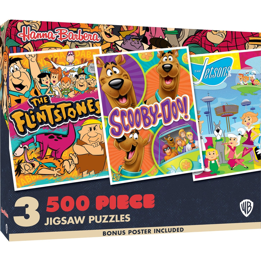 Hanna-Barbera - 500 Piece Jigsaw Puzzles 3-Pack