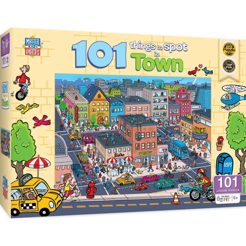 101 Things to Spot in Town - 101 Piece Jigsaw Puzzle (ONLINE ORDER ONLY)