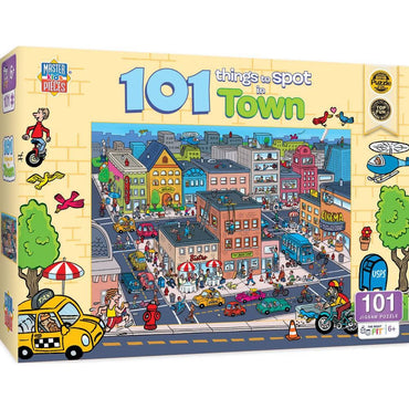 101 Things to Spot in Town - 101 Piece Jigsaw Puzzle (ONLINE ORDER ONLY)