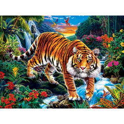 Glow in the Dark - Stalking Tiger 300 Piece EZ Grip Jigsaw Puzzle (ONLINE ORDER ONLY)