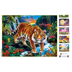 Glow in the Dark - Stalking Tiger 300 Piece EZ Grip Jigsaw Puzzle (ONLINE ORDER ONLY)