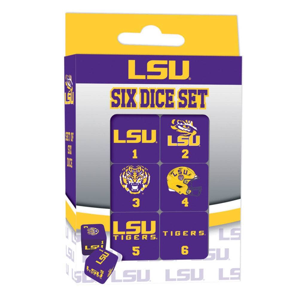 LSU Tigers Dice Set - 19mm (ONLINE ORDER ONLY)