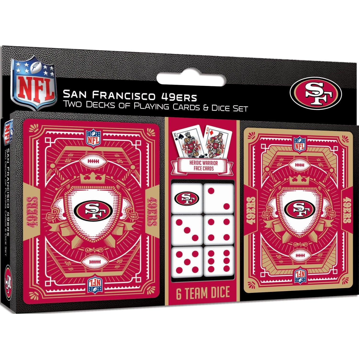 San Francisco 49ers - 2-Pack Playing Cards & Dice Set (ONLINE ORDER ONLY)