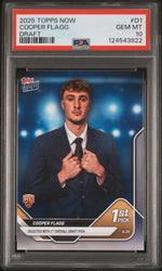 Graded 2025 Topps Now Cooper Flagg #D1 Draft Rookie RC Basketball Card PSA 10 Gem Mint (ONLINE ORDER ONLY)