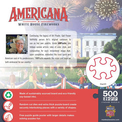 Americana - White House Fireworks 500 Piece EZ Grip Jigsaw Puzzle (ONLINE ORDER ONLY)