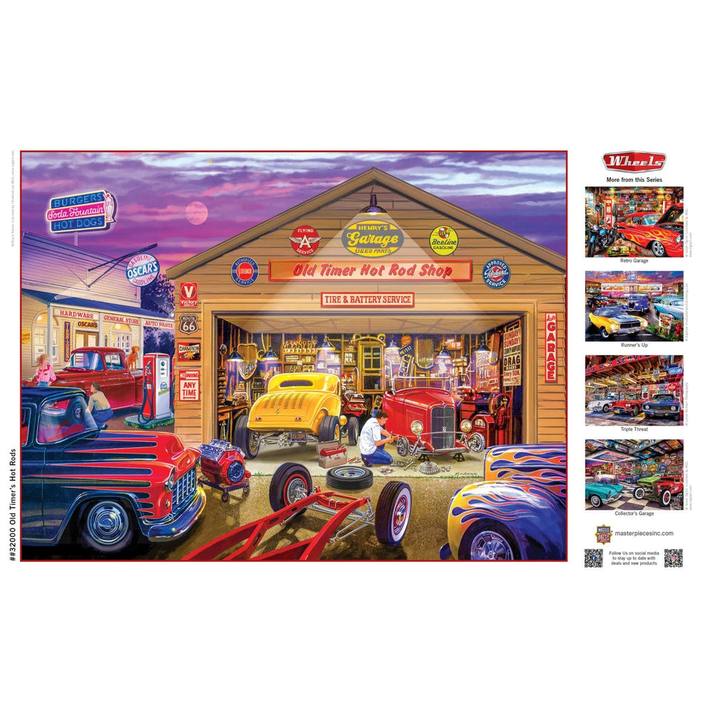Wheels - Old Timer's Hot Rods 750 Piece Jigsaw Puzzle (ONLINE ORDER ONLY)