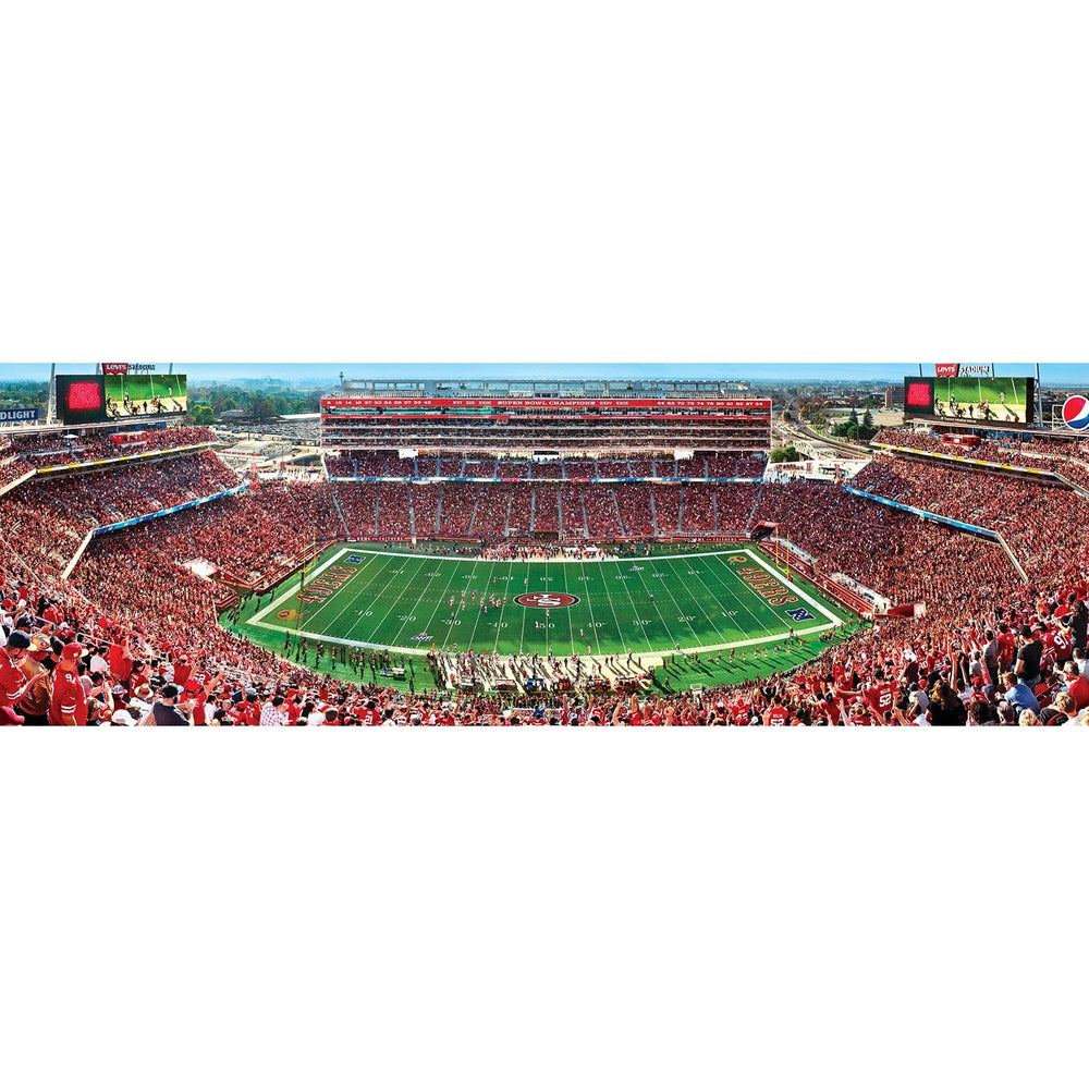 San Francisco 49ers - 1000 Piece Panoramic Jigsaw Puzzle - Center View (ONLINE ORDER ONLY)
