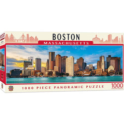 Boston, Massachusetts 1000 Piece Panoramic Jigsaw Puzzle (ONLINE ORDER ONLY)