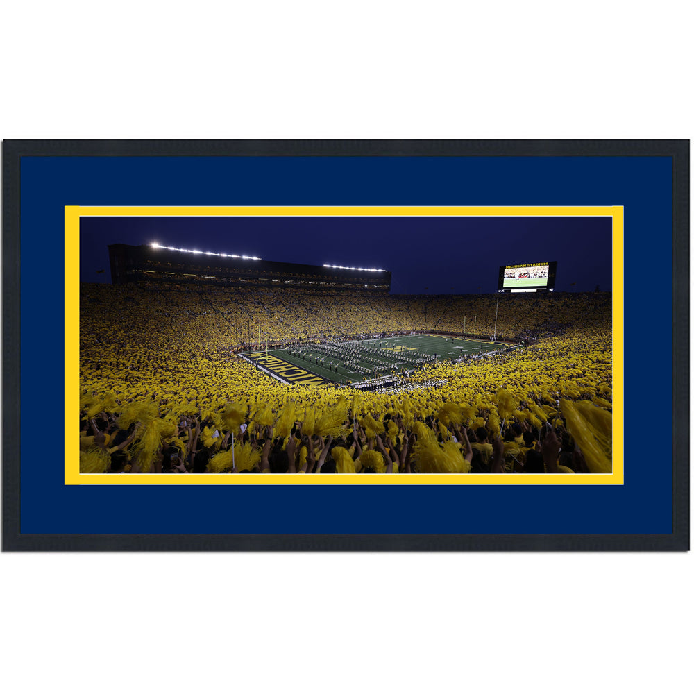 Framed Michigan Stadium (Big House) Michigan Wolverines 16x24 NCAA Football Photo Professionally Matted (ONLINE ORDER ONLY)