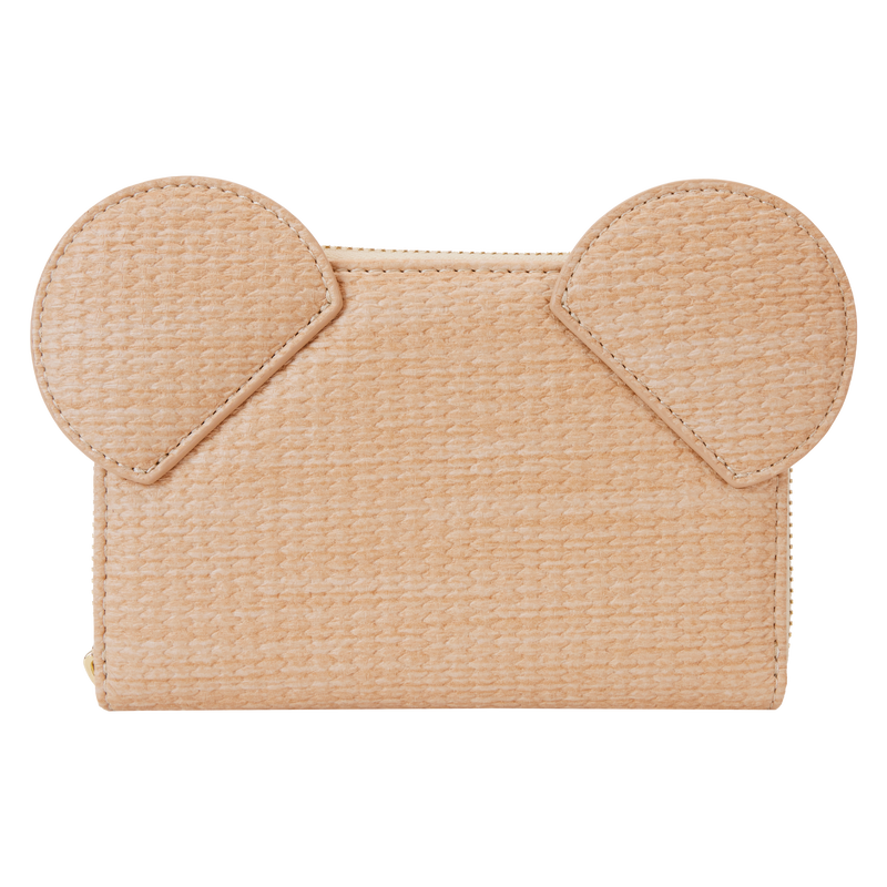 Mickey Mouse Woven Rattan Texture Zip Around Wallet by LoungeFly (Online Order Only)