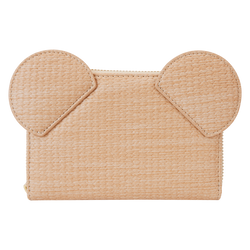 Mickey Mouse Woven Rattan Texture Zip Around Wallet by LoungeFly (Online Order Only)
