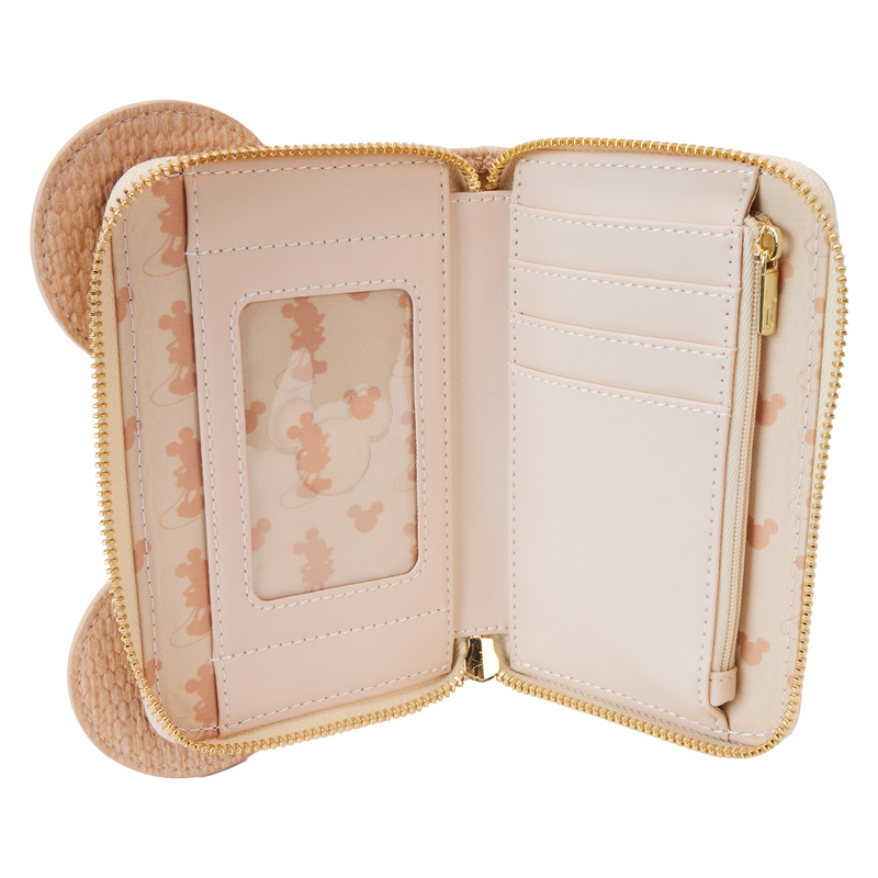 Mickey Mouse Woven Rattan Texture Zip Around Wallet by LoungeFly (Online Order Only)