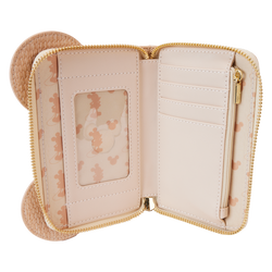 Mickey Mouse Woven Rattan Texture Zip Around Wallet by LoungeFly (Online Order Only)