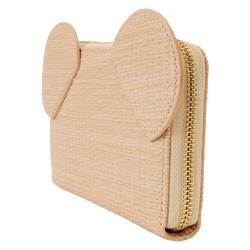 Mickey Mouse Woven Rattan Texture Zip Around Wallet by LoungeFly (Online Order Only)
