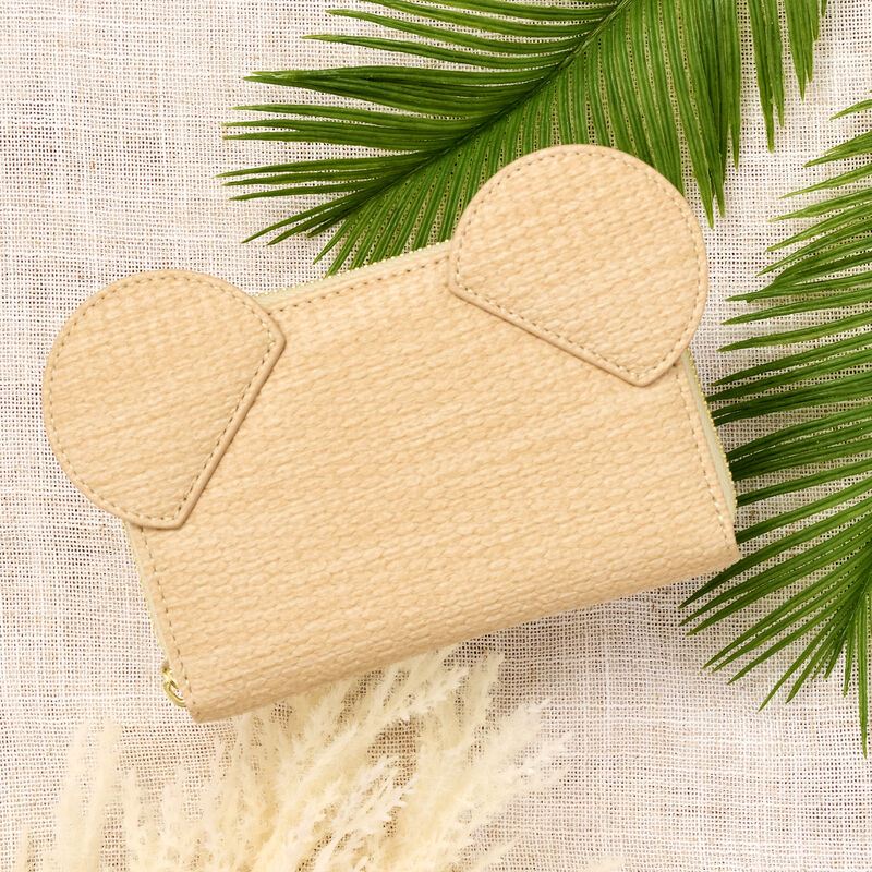 Mickey Mouse Woven Rattan Texture Zip Around Wallet by LoungeFly (Online Order Only)