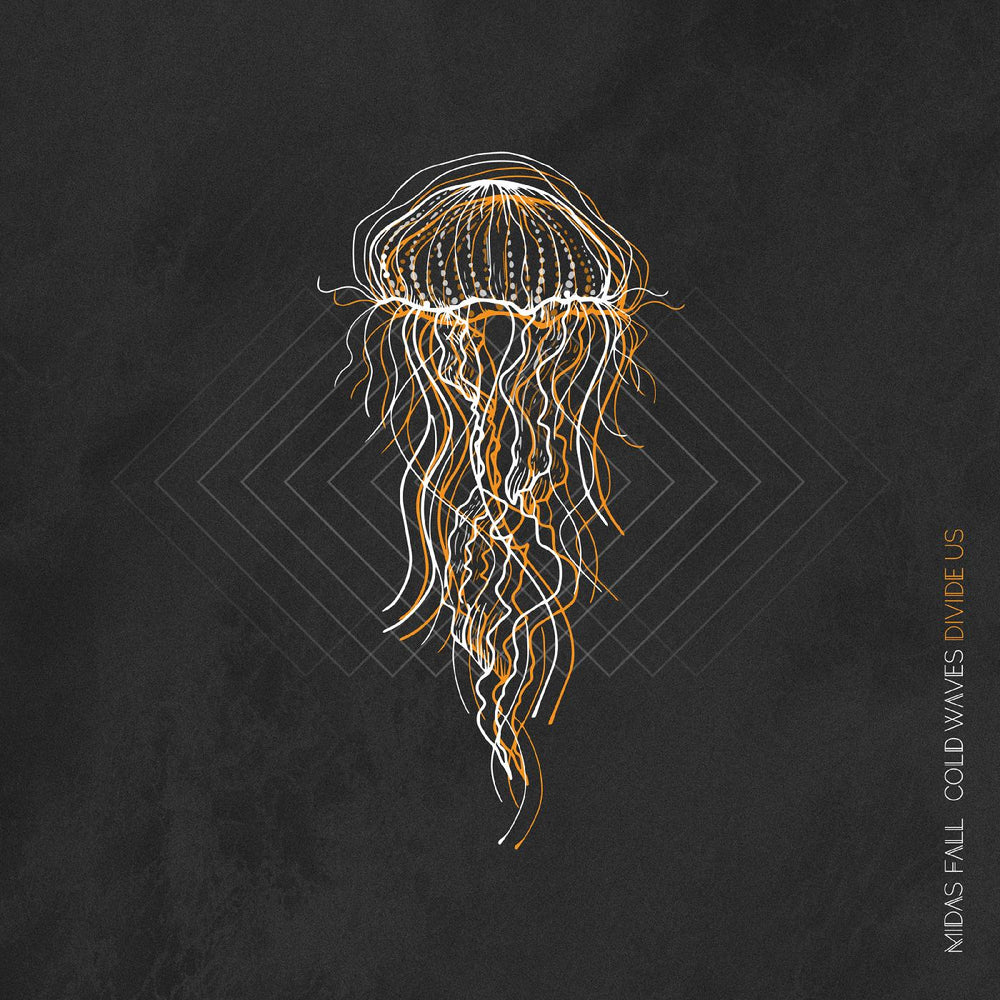 Midas Fall - Cold Waves Divide Us (CLEAR WITH ORANGE AND BLACK SPLATTER VINYL) [Vinyl] (ONLINE ORDER ONLY)