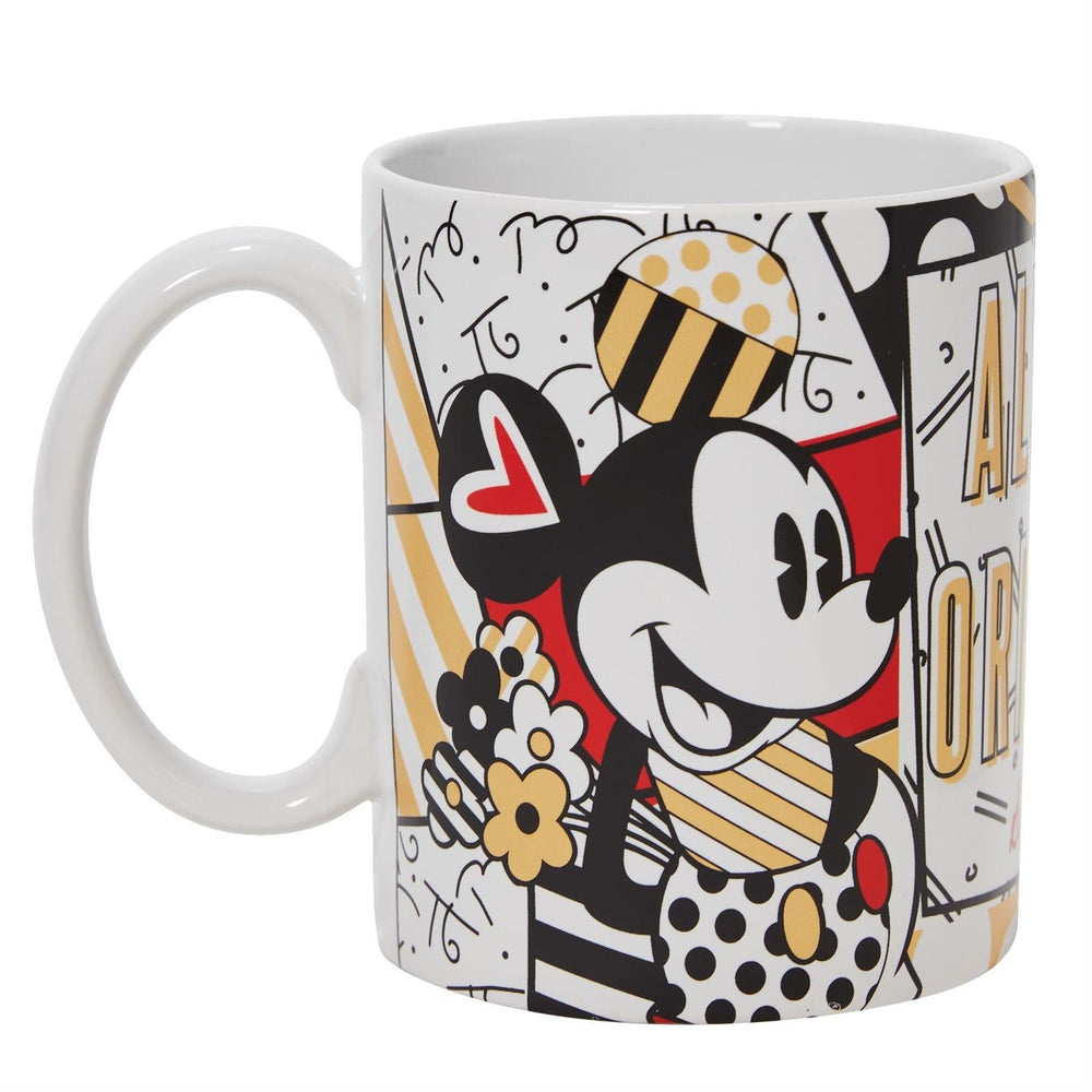 Midas Mickey & Minnie Mouse by Romero Britto 14oz Ceramic Mug (Online Order Only)