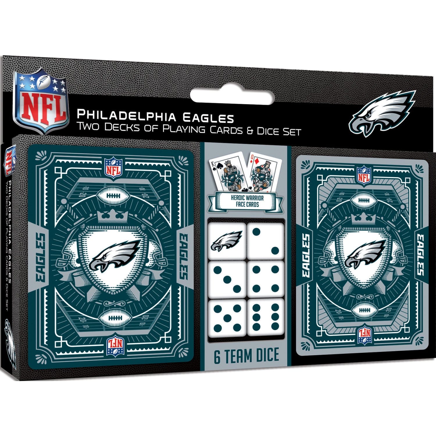 Philadelphia Eagles - 2-Pack Playing Cards & Dice Set (ONLINE ORDER ONLY)