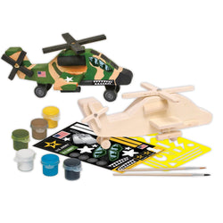 U.S. Army - Apache Helicopter Wood Craft & Paint Kit (ONLINE ORDER ONLY)