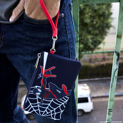 Miles Morales Spider-Verse Nylon Wristlet by LoungeFly (Online Order Only)
