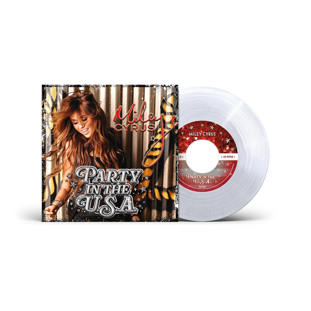 Miley Cyrus - Party In The U.S.A. [Clear/Glitter 7" Single] [Vinyl]