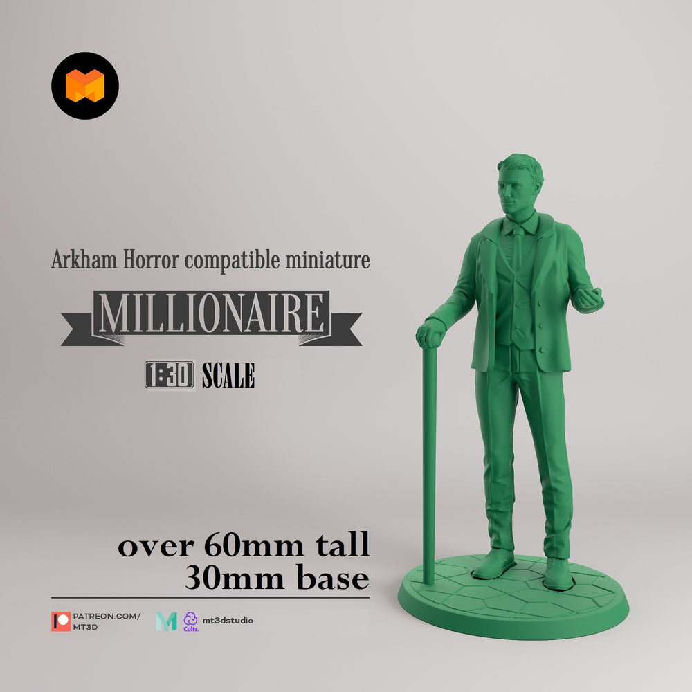 Arkham Compatible Investigator: The Millionaire (Preston Fairmont) (Online Order Only)