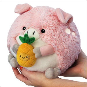 Squishable Pig Holding a Pineapple (Mini) (ONLINE ORDER ONLY)
