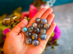 Mini Labradorite Spheres, Crystals and Stones, Labradorite Marble (ONLINE ORDER ONLY)