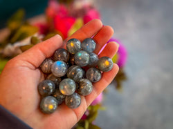 Mini Labradorite Spheres, Crystals and Stones, Labradorite Marble (ONLINE ORDER ONLY)