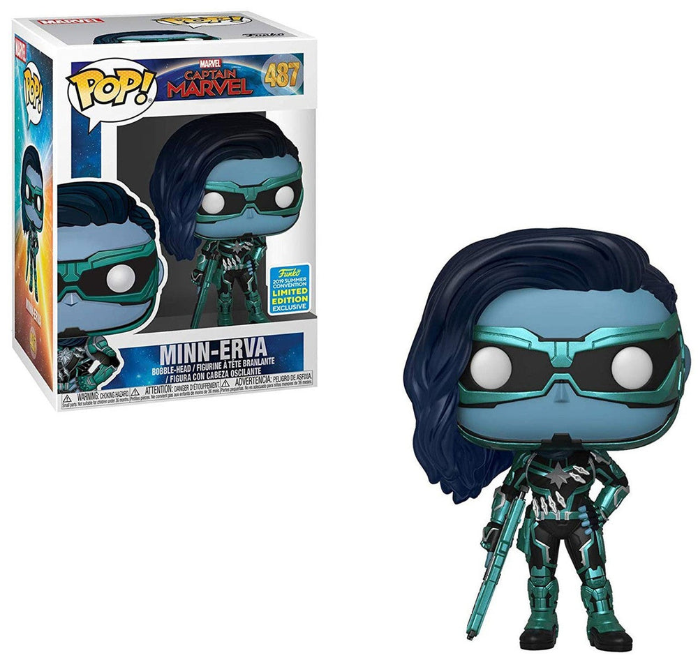 Funko POP! Marvel: Captain Marvel - Minn-Erva 487 2019 Summer Convention Limited Edition Exclusive (ONLINE ORDER ONLY)