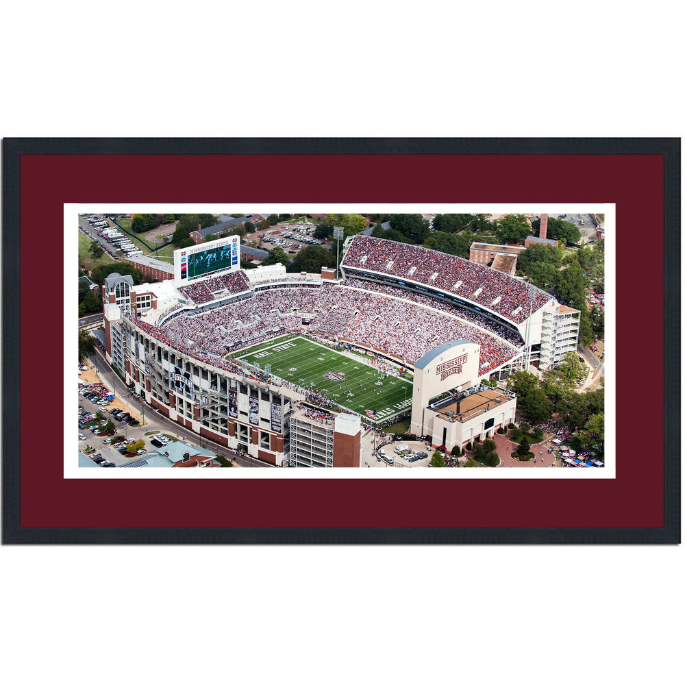 Framed Davis Wade Stadium Mississippi State Bulldogs 16x24 NCAA Football Photo Professionally Matted (ONLINE ORDER ONLY)
