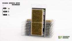 Gamers Grass | Grass Tuft | Small 6mm | Mixed Green (ONLINE ORDER ONLY)