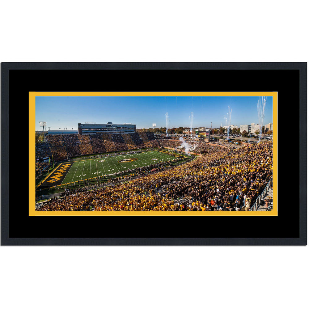 Framed Faurot Field at Memorial Stadium Missouri Tigers 16x24 NCAA Football Photo Professionally Matted (ONLINE ORDER ONLY)